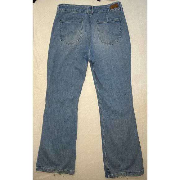 Fat Face UK Light Wash Woman's Jeans Fit Flare Size 16L - Picture 6 of 7